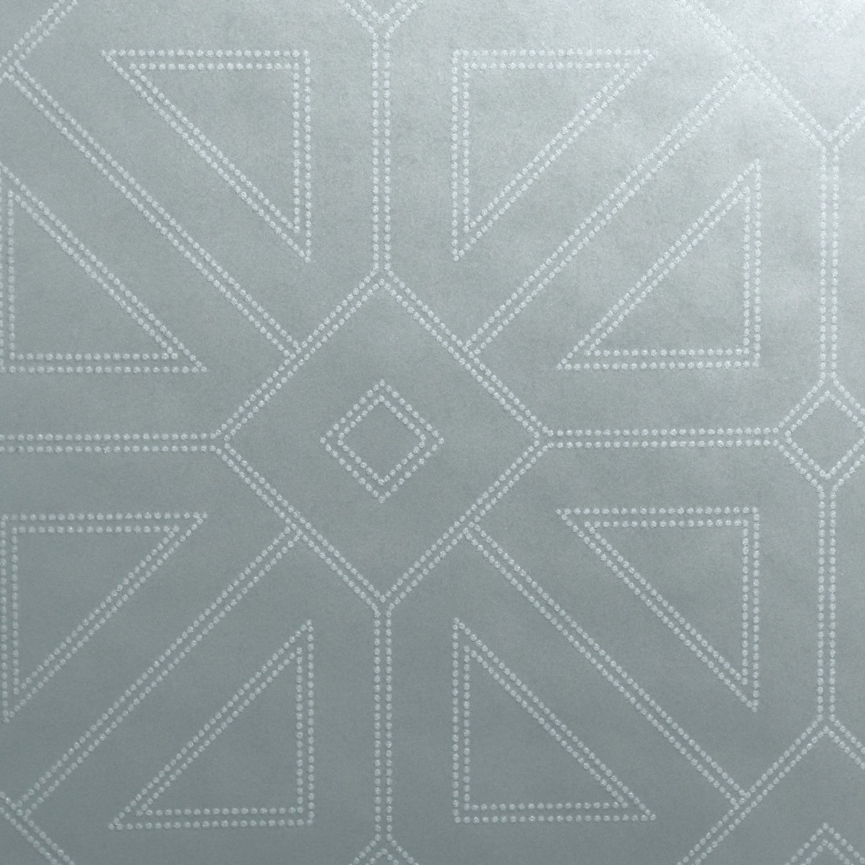 Voltaire Silver Beaded Geometric Wallpaper - A-Street Prints 2902-87334