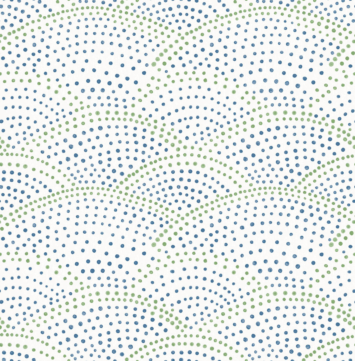 Bennett Blue Dotted Scallop Wallpaper with Geometric Kids Style - A-Street Prints 2903-25800