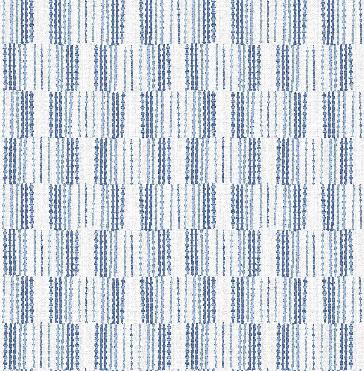 Burgen Blue Geometric Linen Wallpaper with Fabric & Woven Textures Pattern, Modern - A-Street Prints 2903-25806