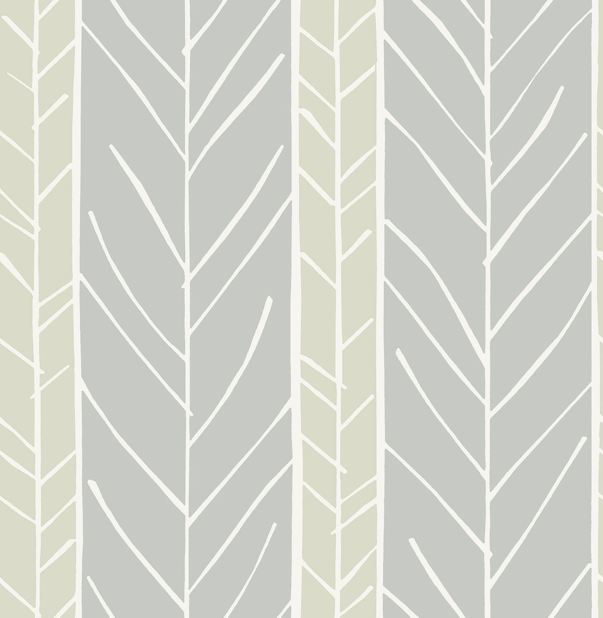 Lottie Grey Stripe Wallpaper with Painterly Sage and White Geometric Stripe Motif - A-Street Prints 2903-25817