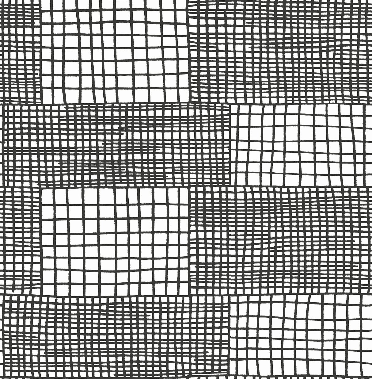 Maxwell Black Geometric Wallpaper with Abstract Checkered Geometric Pattern - A-Street Prints 2903-25824