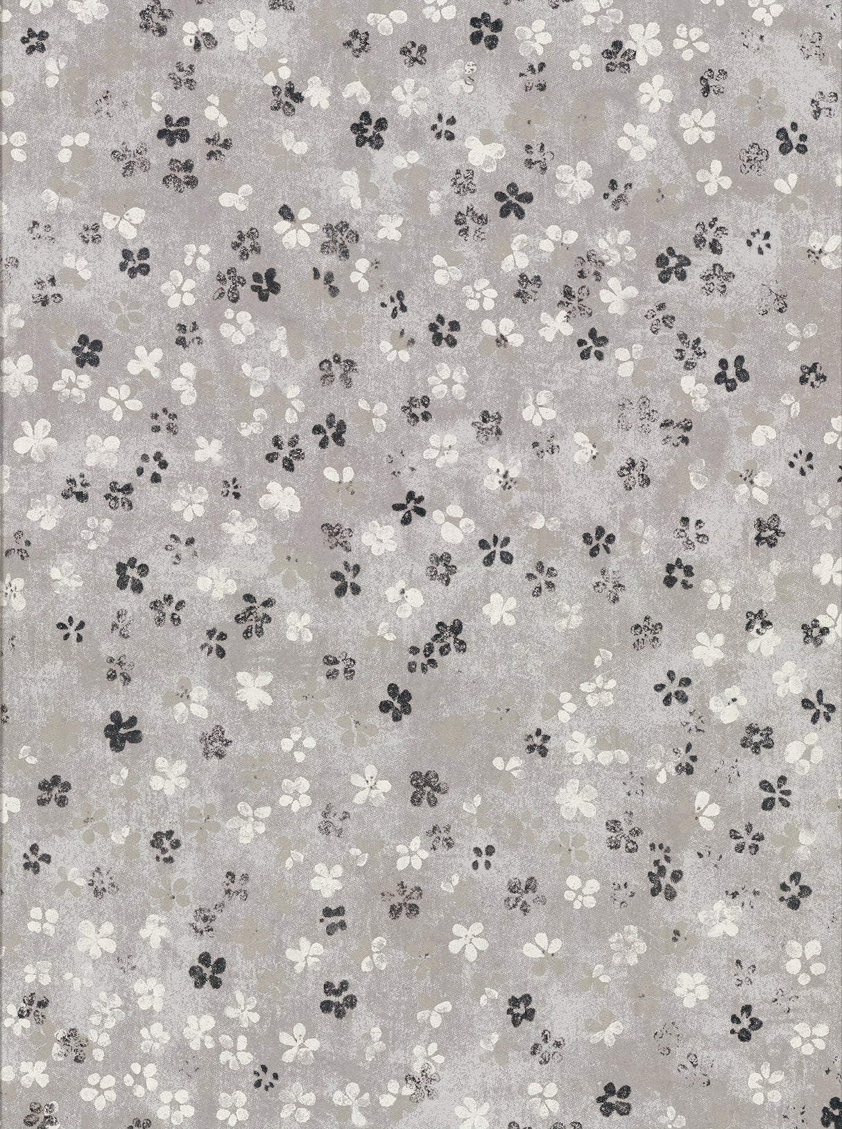 Cosima Grey Miniature Floral Wallpaper with Botanical Flowers Pattern, Kitchen & Bath - Brewster 2904-00207