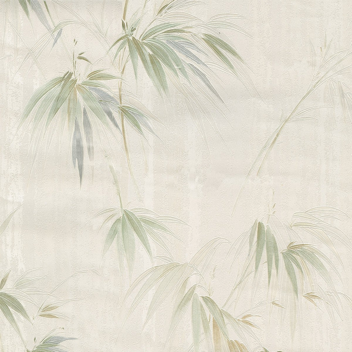 Atlis Neutral Bamboo Wallpaper with Botanical Bamboo Motif - Brewster 2904-05018