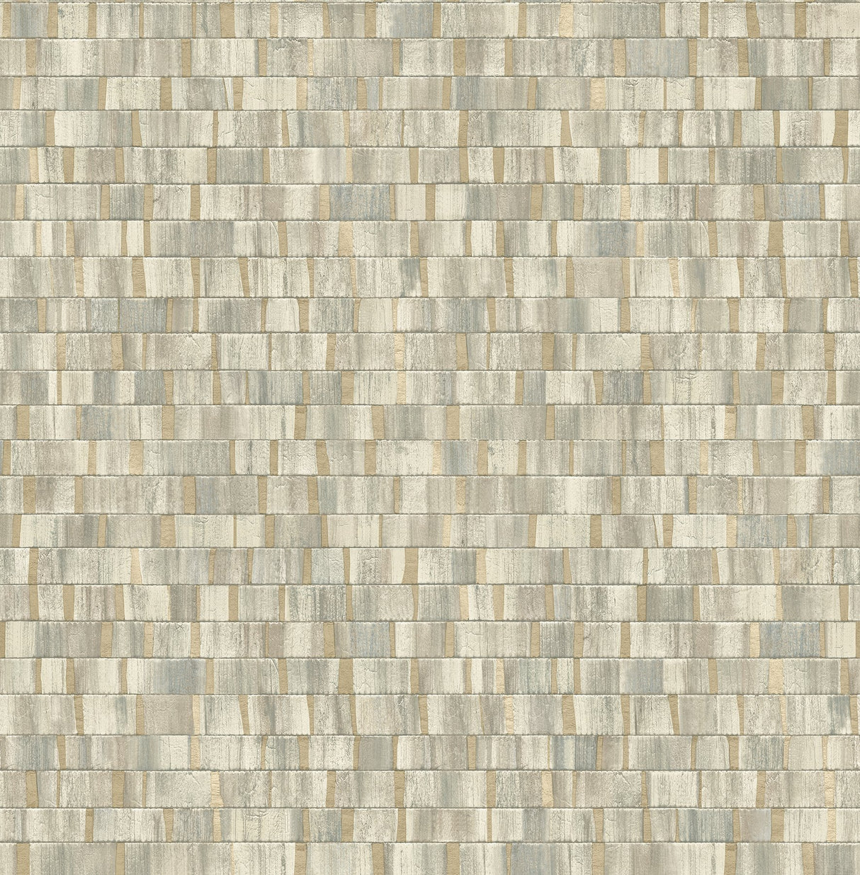 Dobby Gold Geometric Wallpaper with Textured Abstract Rectangle Motif - Brewster 2908-24959