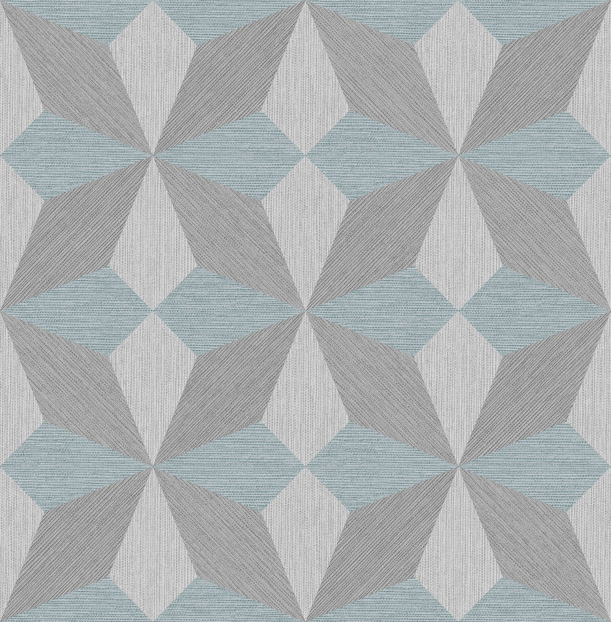 Valiant Aqua Faux Grasscloth Geometric Wallpaper with Modern Geometric Pattern and Raised Ink - A-Street Prints 2908-25304