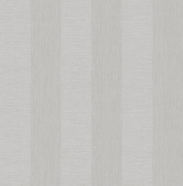 Intrepid Light Grey Faux Grasscloth Stripe Wallpaper with Raised Ink Stripes - A-Street Prints 2908-25305
