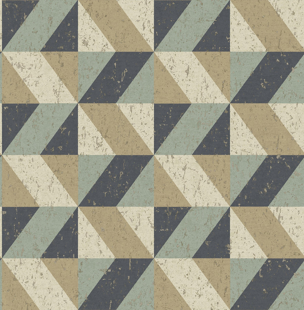 Cerium Multicolor Concrete Geometric Wallpaper with Modern Geometric Pattern - A-Street Prints 2908-25310