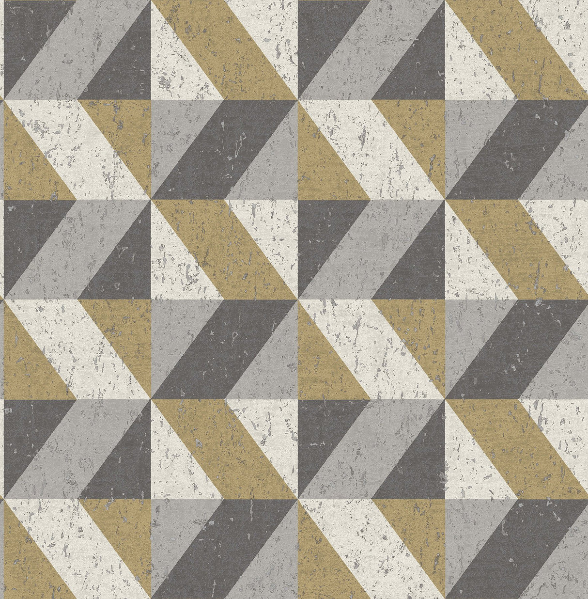 Cerium Metallic Concrete Geometric Wallpaper in Metallic - A-Street Prints 2908-25311