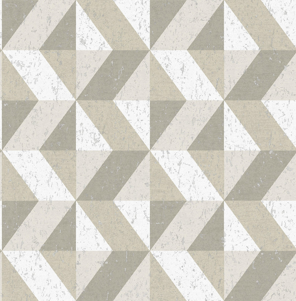 Cerium Neutral Concrete Geometric Wallpaper with Textured Modern Geometrics Pattern - A-Street Prints 2908-25313