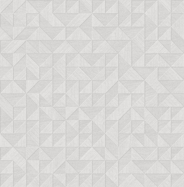 Gallerie Light Grey Geometric Wood Wallpaper with Raised Ink Texture - A-Street Prints 2908-25325