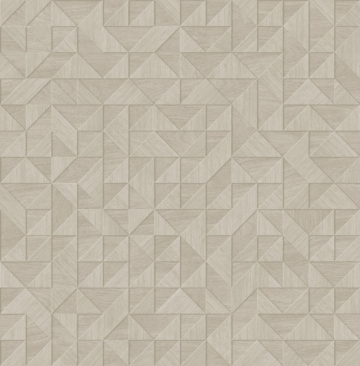 Gallerie Cream Geometric Wood Wallpaper with Modern Geometric Pattern - A-Street Prints 2908-25329