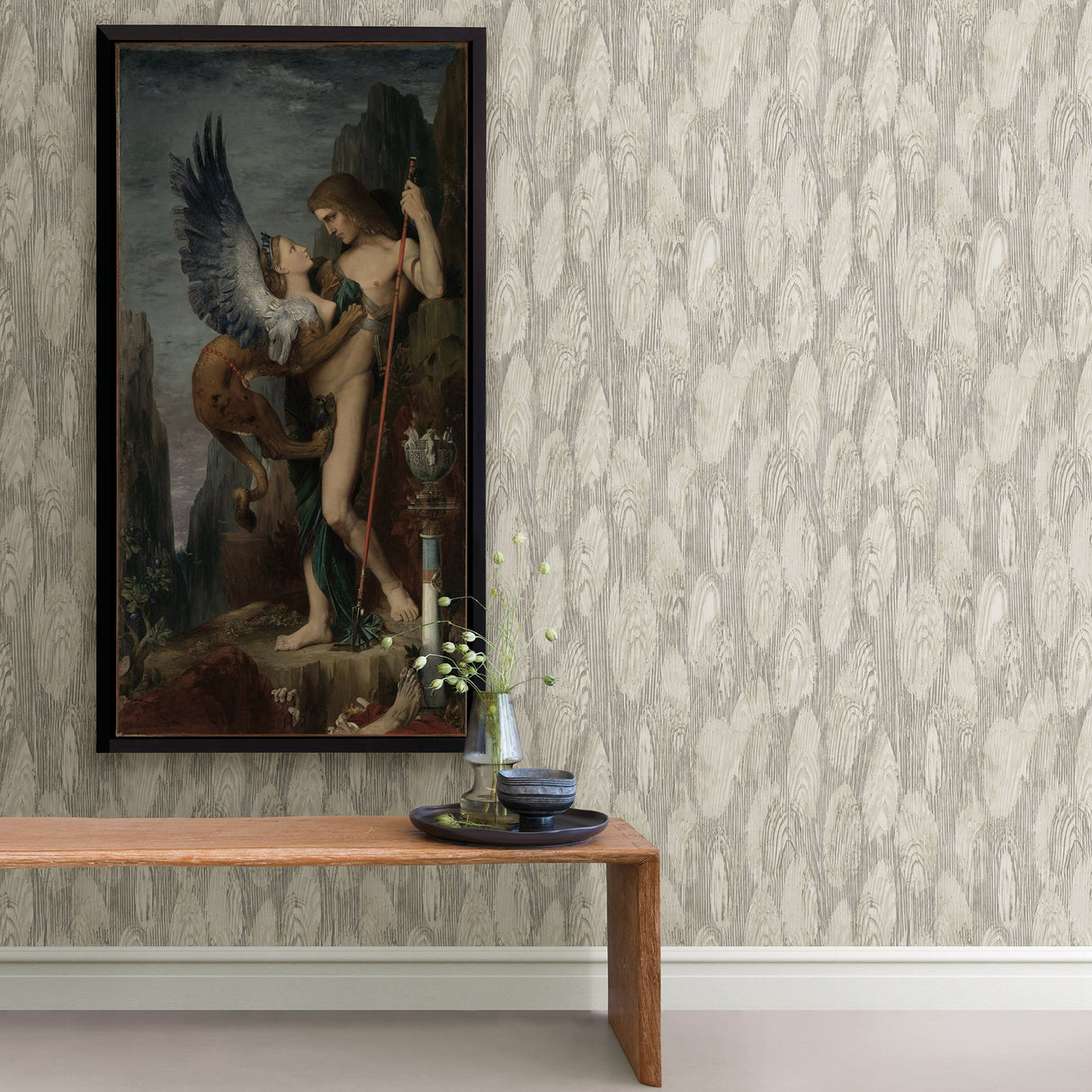 Monolith Grey Abstract Wood Wallpaper with Modern Textured Wood Motif - A-Street Prints 2908-87118