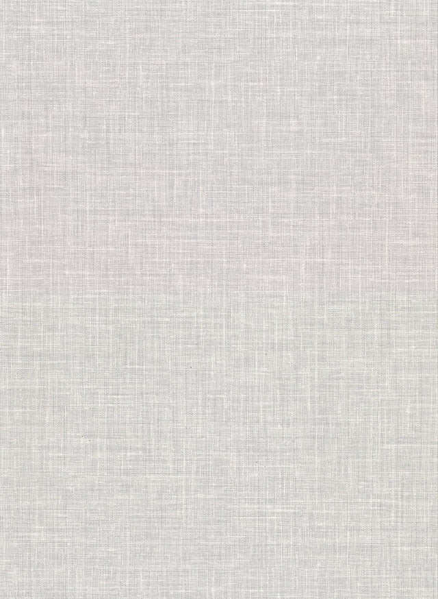 Upton Light Grey Faux Linen Wallpaper
