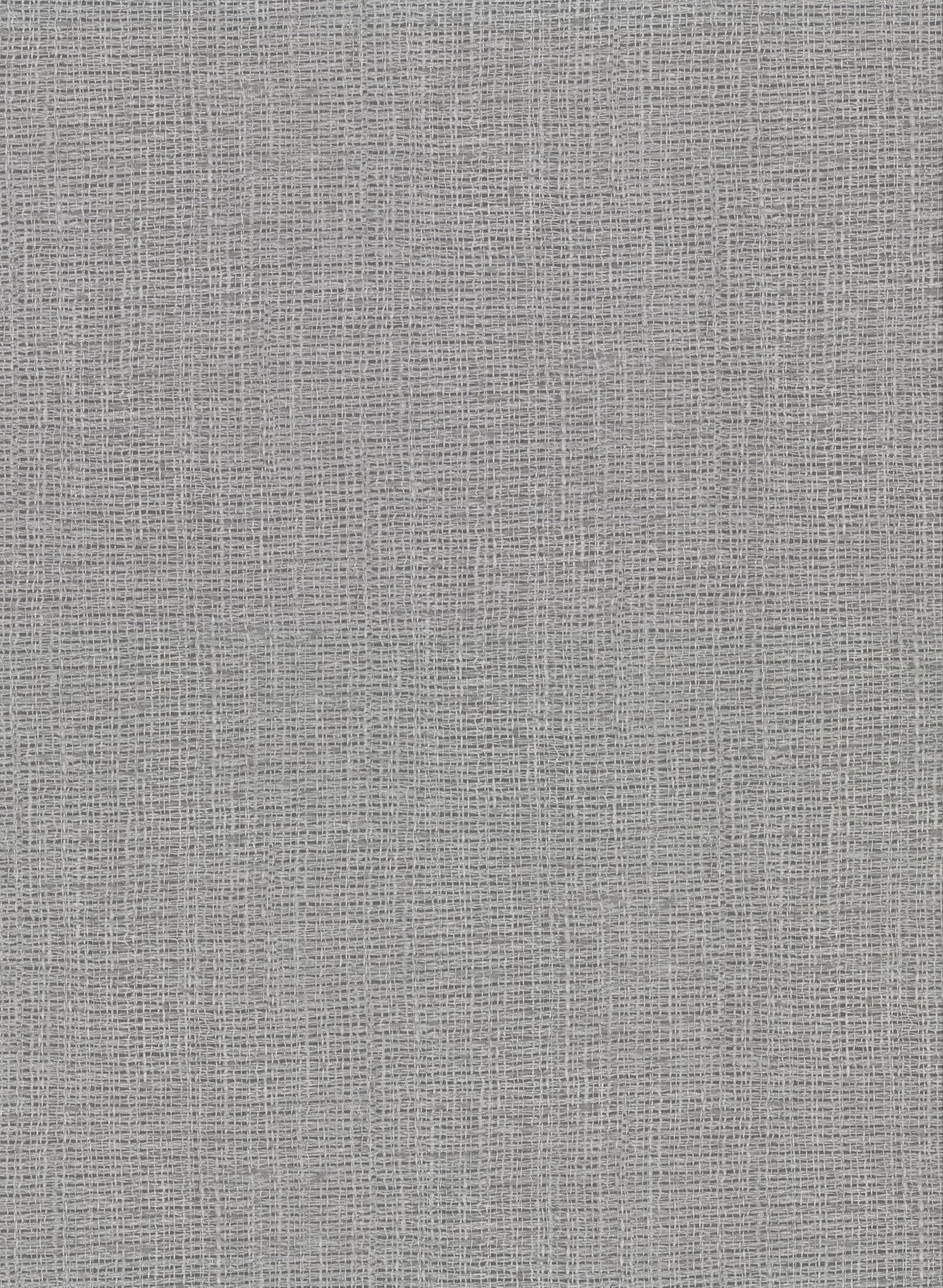Claremont Silver Faux Grasscloth Wallpaper