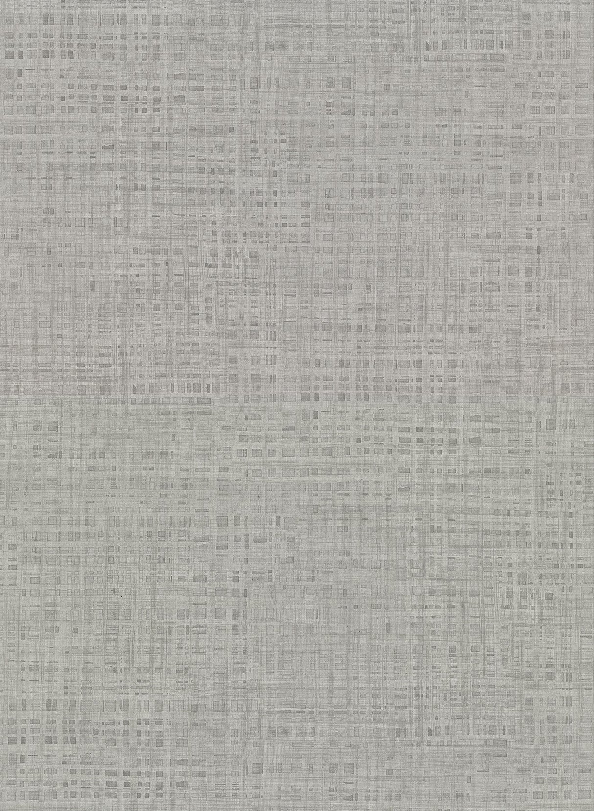 Montgomery Pewter Faux Grasscloth Wallpaper with Traditional Abstract Pattern - Warner 2921-50928