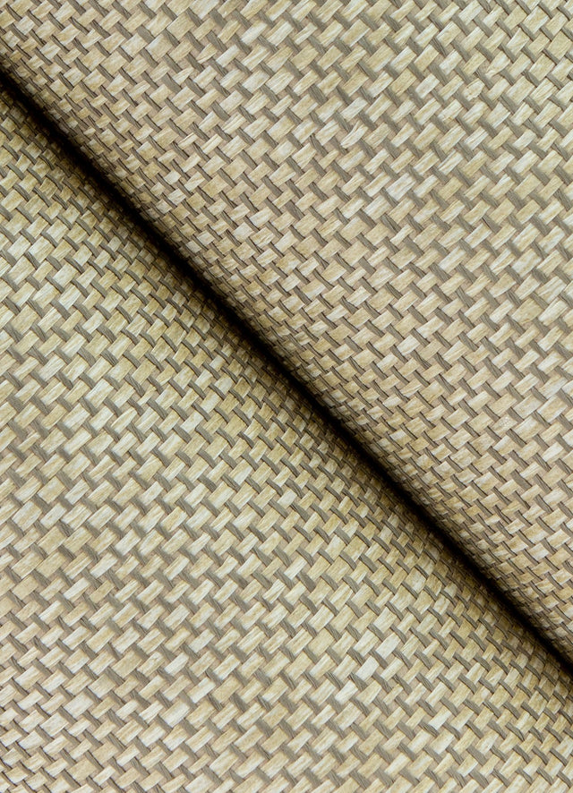 Gaoyou Light Grey Paper Weave Wallpaper with Fabric & Woven Texture - A?Street Prints 2923-80076