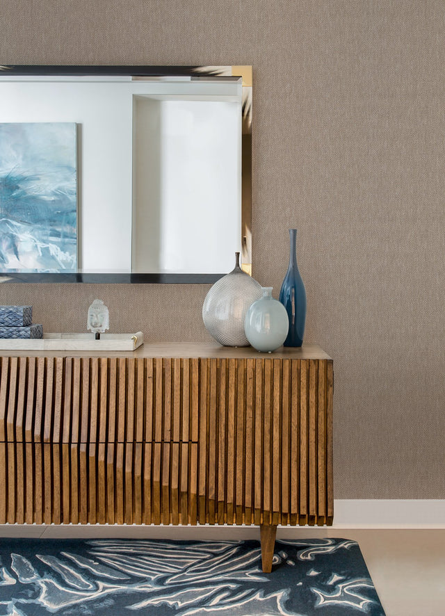 Gaoyou Light Grey Paper Weave Wallpaper with Fabric & Woven Texture - A?Street Prints 2923-80076