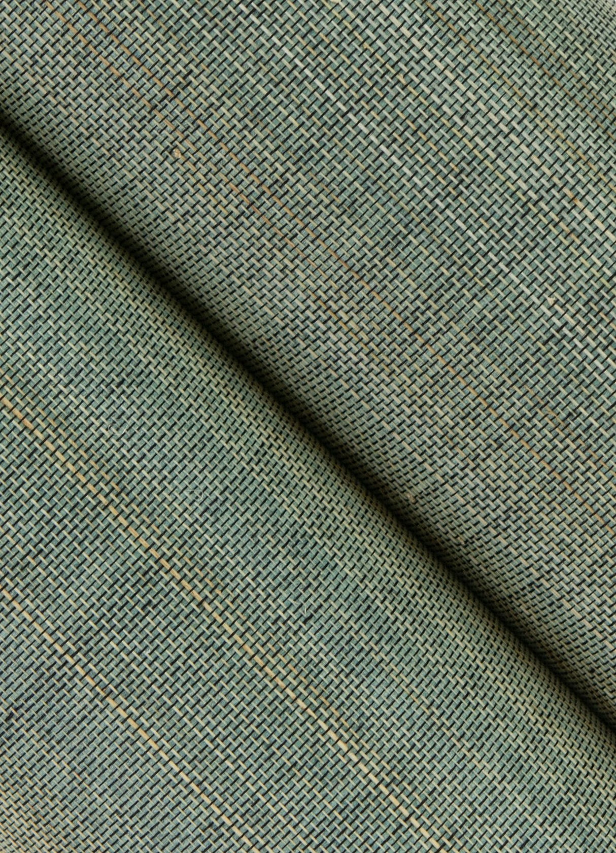 Mai Teal Grasscloth Wallpaper with Coastal Fabric & Woven Texture - A?Street Prints 2923-86102