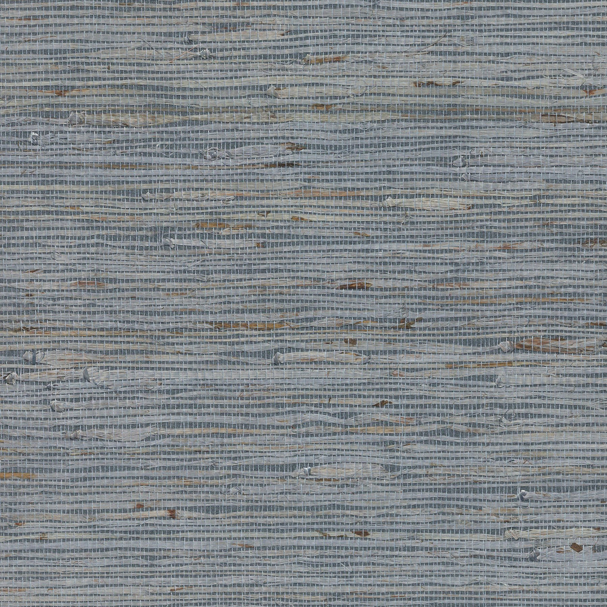Aiko Slate Sisal Grasscloth Wallpaper with Coastal Fabric & Woven Texture - Brewster 2923-86124