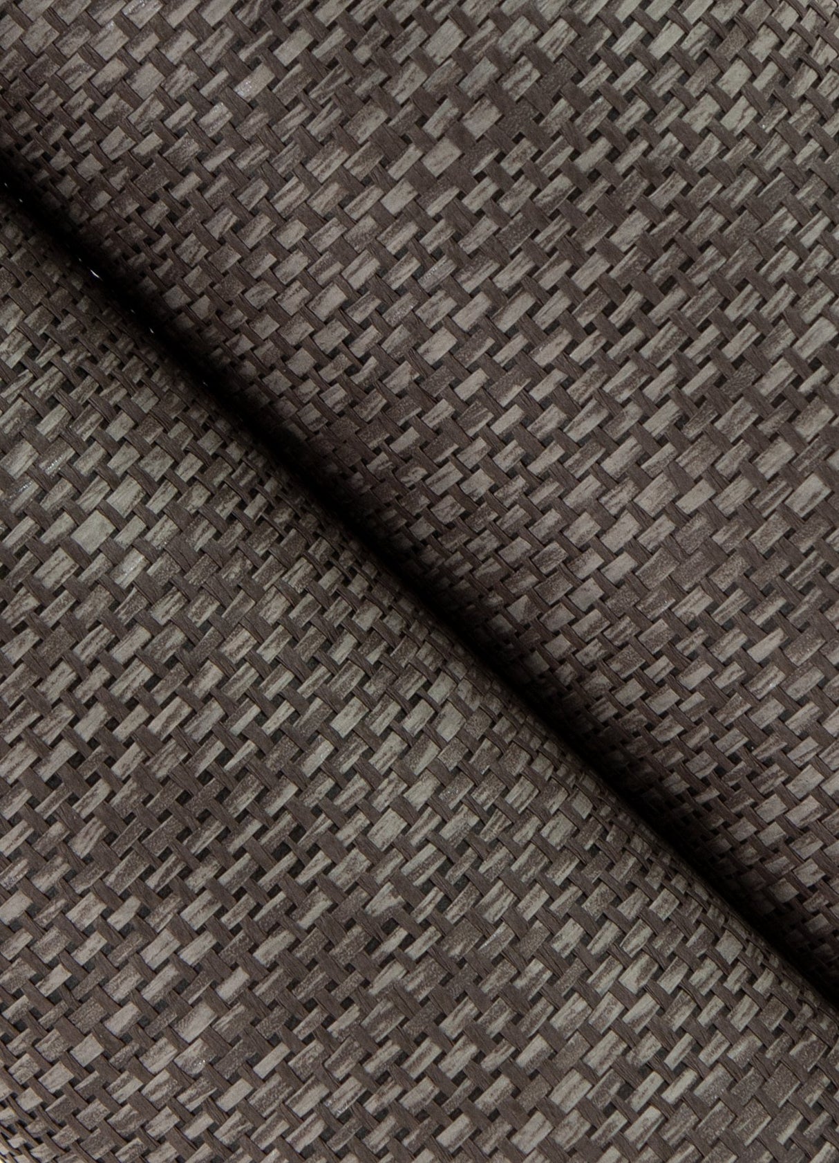 Jia Charcoal Paper Weave Grasscloth Wallpaper, Modern Fabric & Woven Textures - A?Street Prints 2923-86141