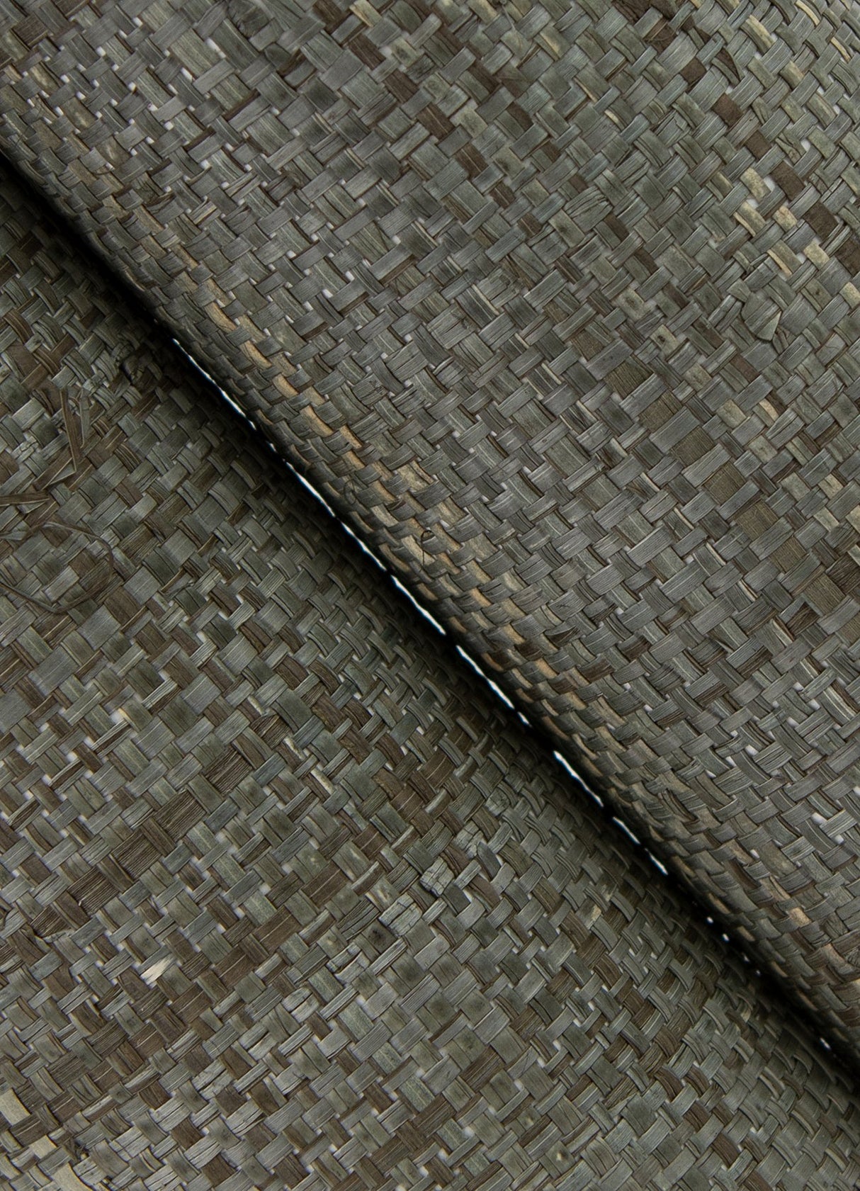 Cheng Grey Woven Grasscloth Wallpaper with Textured Raffia Weave - A-Street Prints 2923-88019