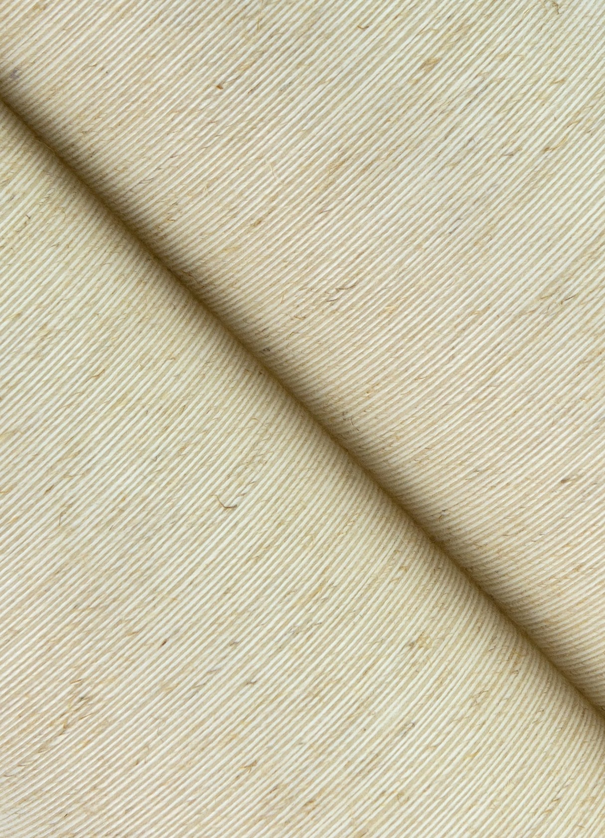 Zhu Cream String Wallpaper with Textured Cotton Yarn Laminate Grasscloth - A-Street Prints 2923-88032