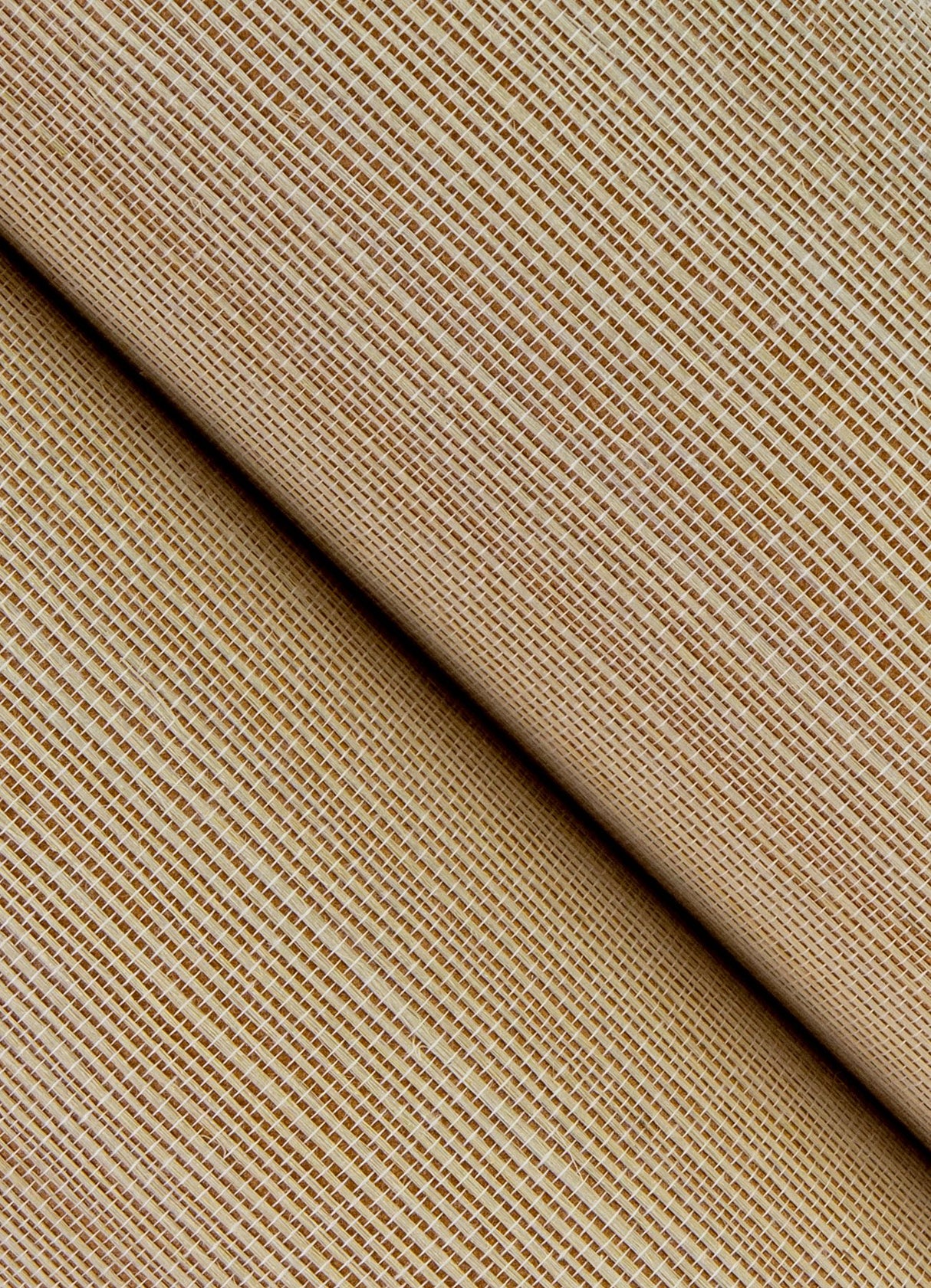 Weici Beige Sisal Grasscloth Wallpaper with Modern Fabric & Woven Texture - A-Street Prints 2923-88056