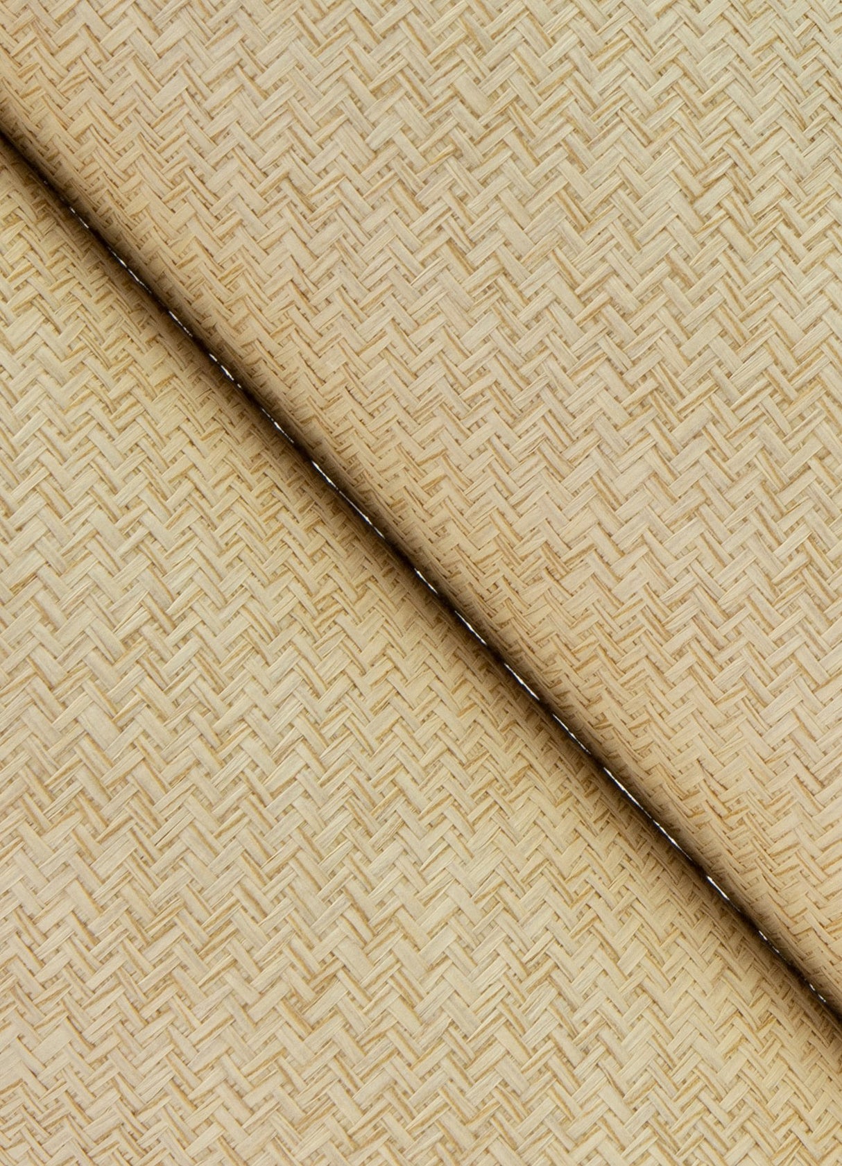 Xiulin Off White Zigzag Textured Grasscloth Wallpaper with Coastal Fabric & Woven Texture - A-Street Prints 2923-88068