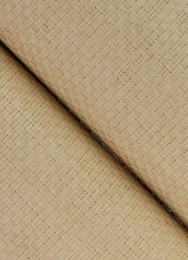 Peizhi Khaki Basketweave Wallpaper with Textured Paper Weave Grasscloth - A-Street Prints 2923-88071