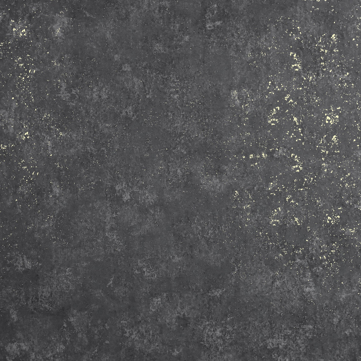 Drizzle Charcoal Speckle Wallpaper with Metallic Gold Flecks - Brewster 2927-00701