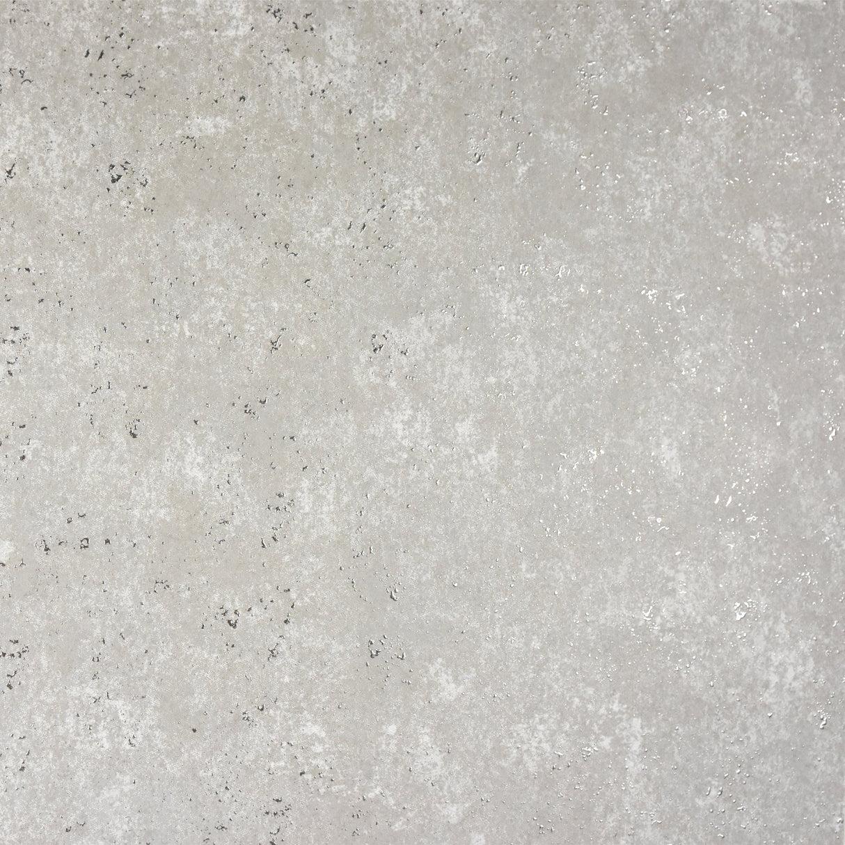 Drizzle Light Grey Speckle Wallpaper with Metallic Distressed Texture - Brewster 2927-00704