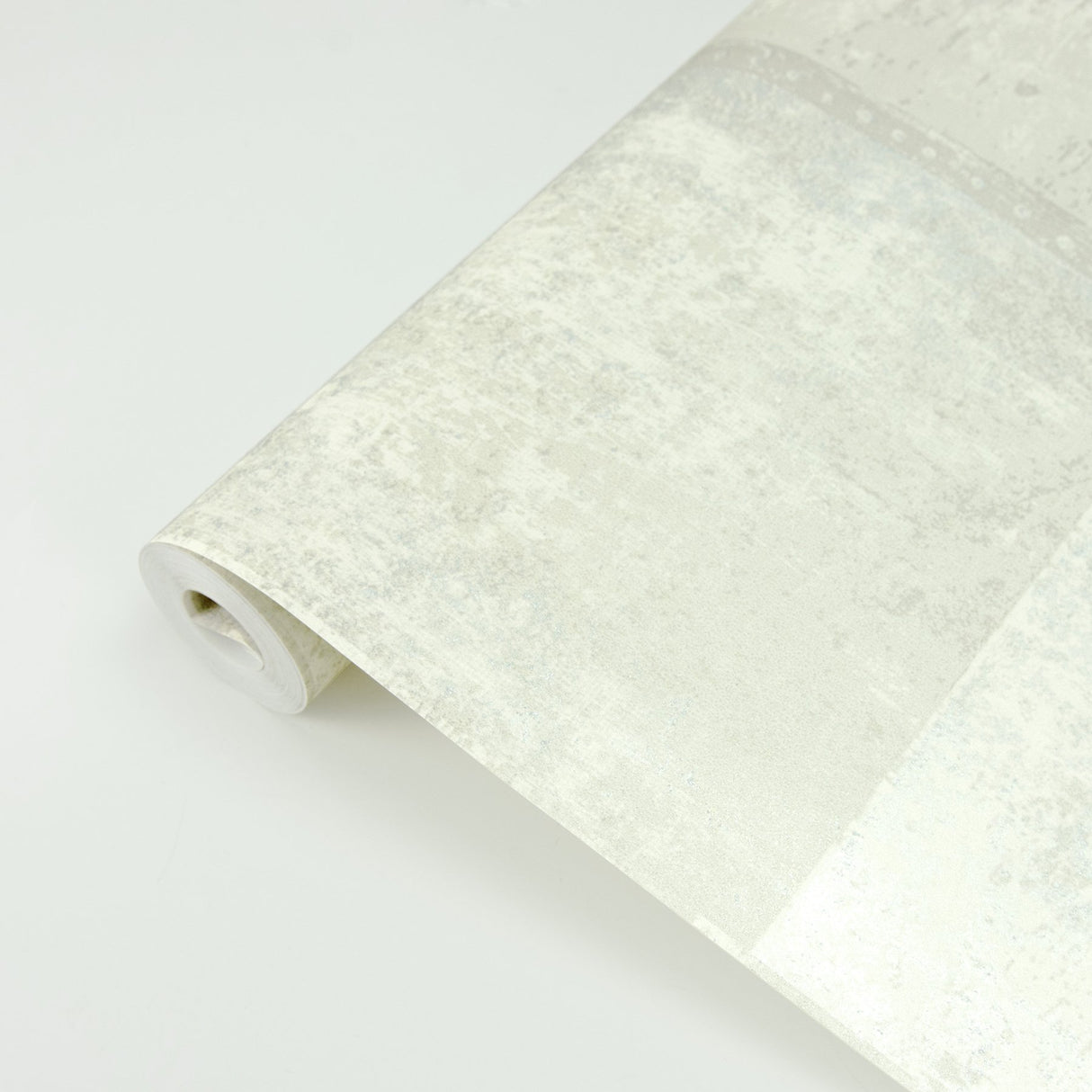 Vela Ivory Distressed Geometric Wallpaper with Textured Abstract Geometrics - Brewster 2927-10902