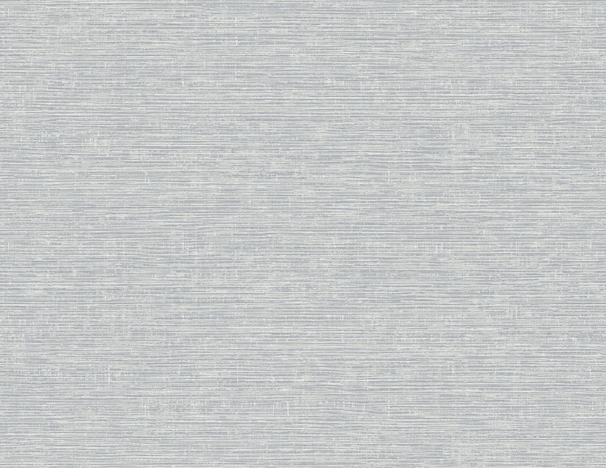 Tiverton Grey Faux Grasscloth Wallpaper with Coastal Graphics, Unpasted Acrylic Coated - Brewster 2927-81708