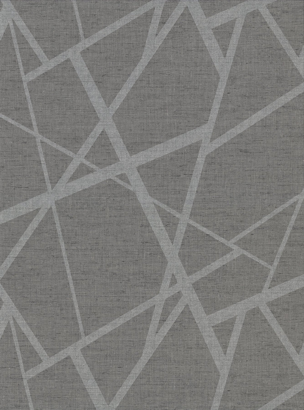 Avatar Pewter Abstract Geometric Wallpaper with Fabric & Woven Textures Pattern - Warner 2945-1101