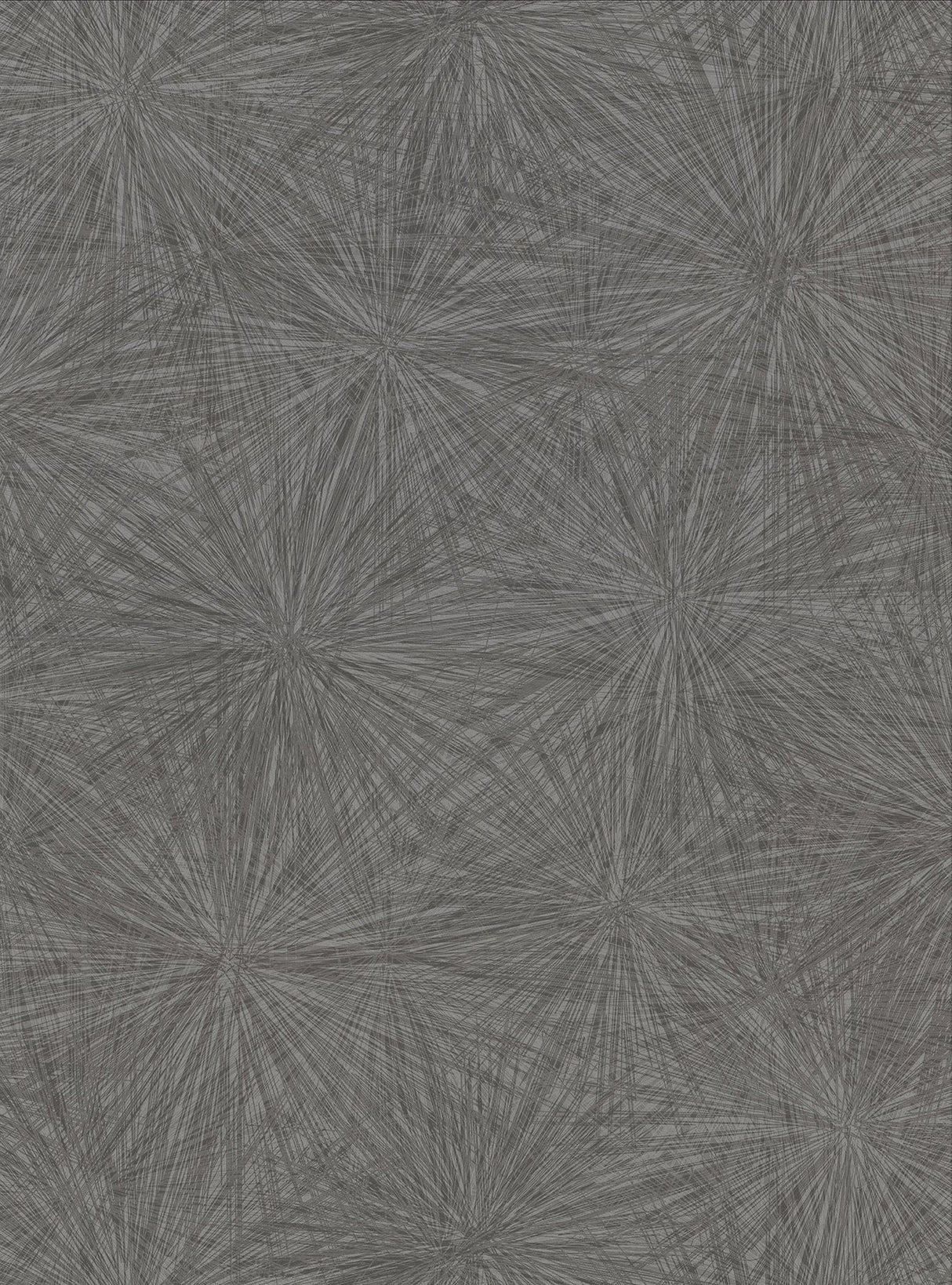 Majestic Black Starburst Wallpaper with Modern Abstract Starburst Pattern - Warner 2945-1119