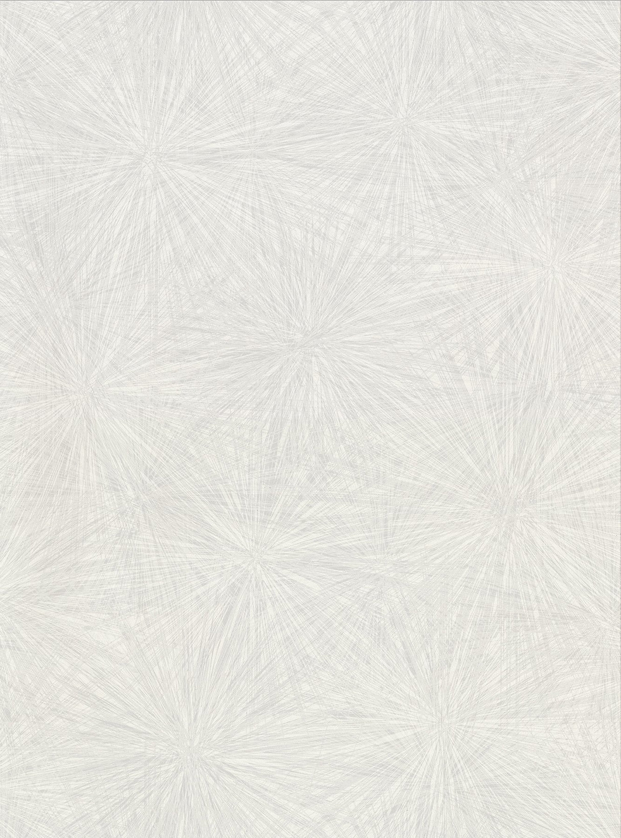 Majestic Silver Starburst Wallpaper with Modern Abstract Starburst Motif - Warner 2945-1122
