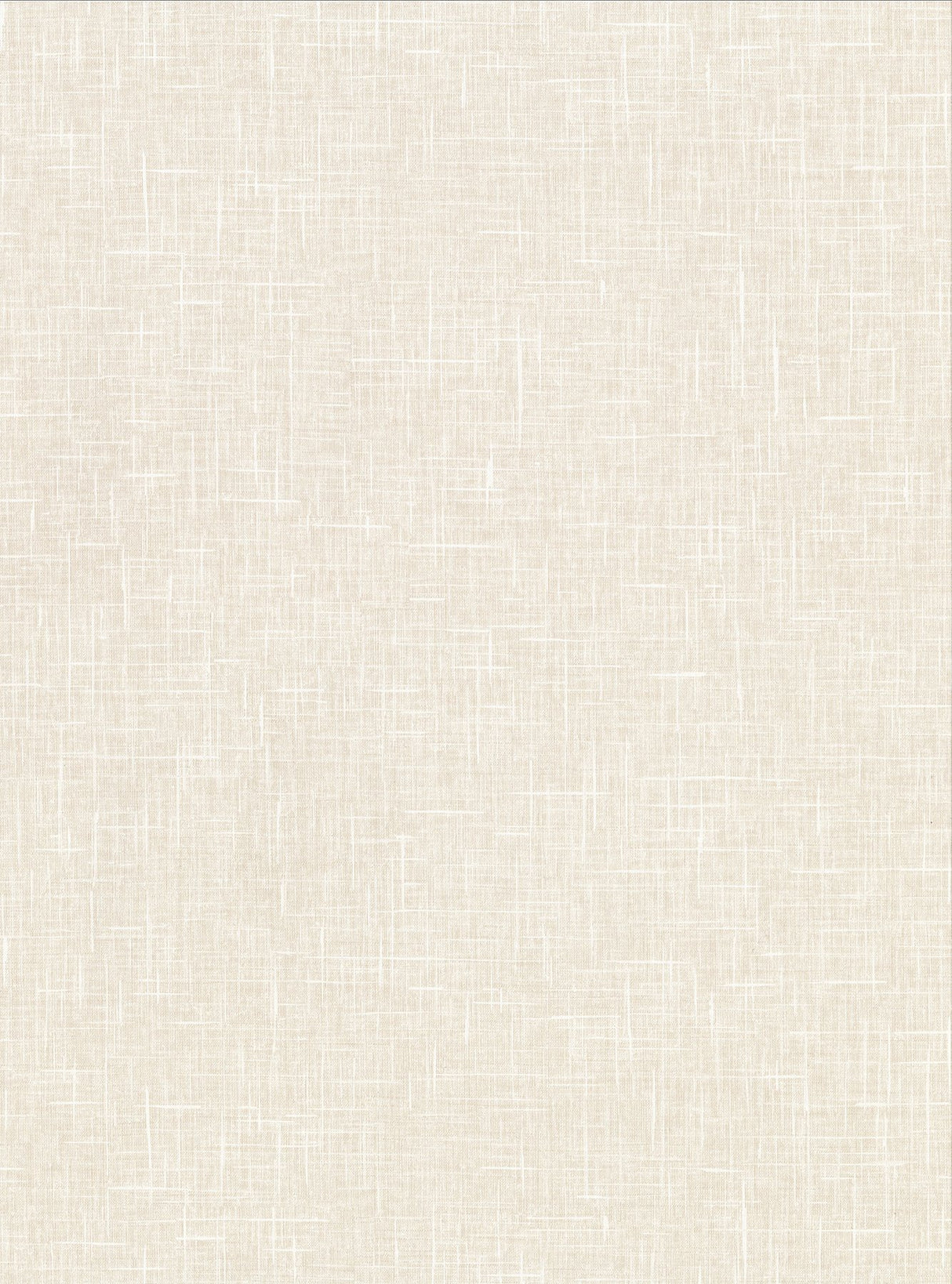 Linville Beige Faux Linen Wallpaper with Traditional Texture Pattern - Warner 2945-1140