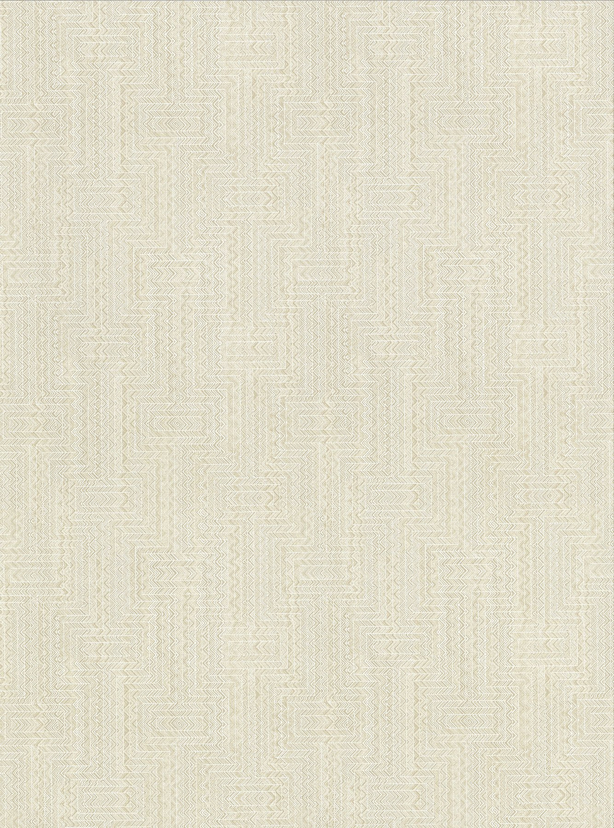 Greek Beige Key Wallpaper with Modern Graphic Key Pattern, Fabric Backed Vinyl - Warner 2945-2768