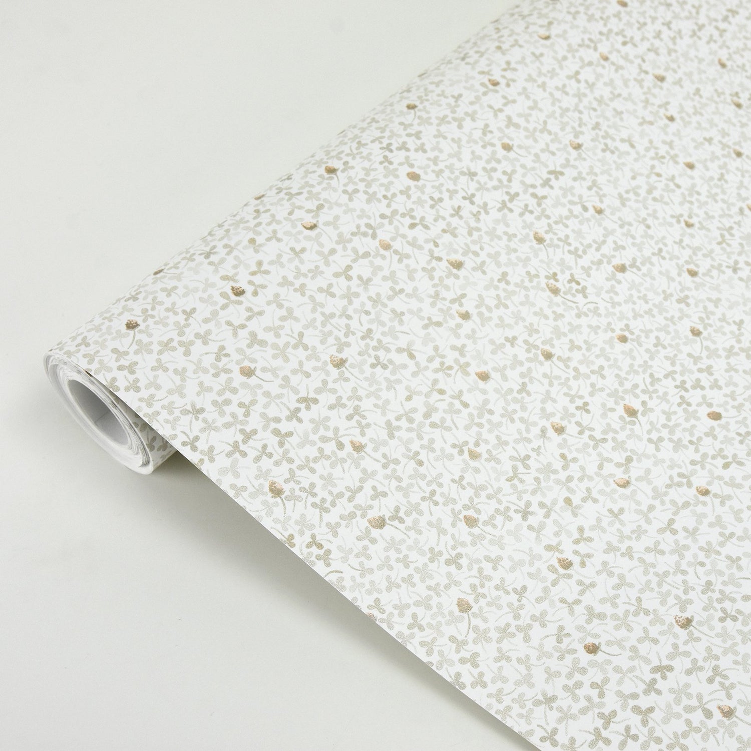 Lark White Botanical Wallpaper with Scandinavian Leaves Motif - Brewster 2948-28010