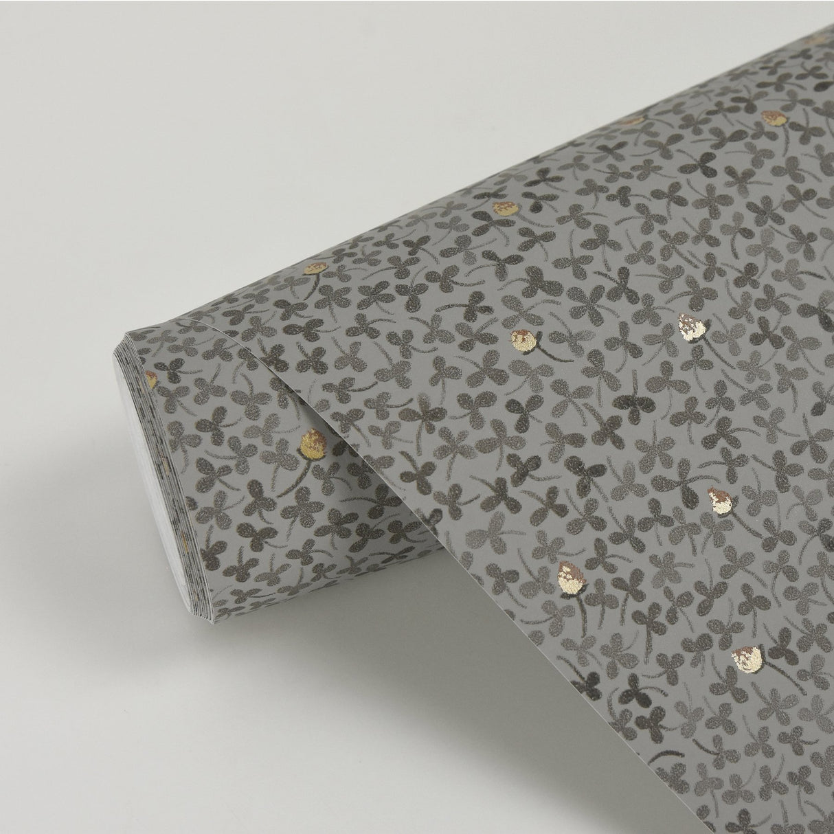 Lark Taupe Botanical Wallpaper with Scandinavian Leaf Pattern - Brewster 2948-28014