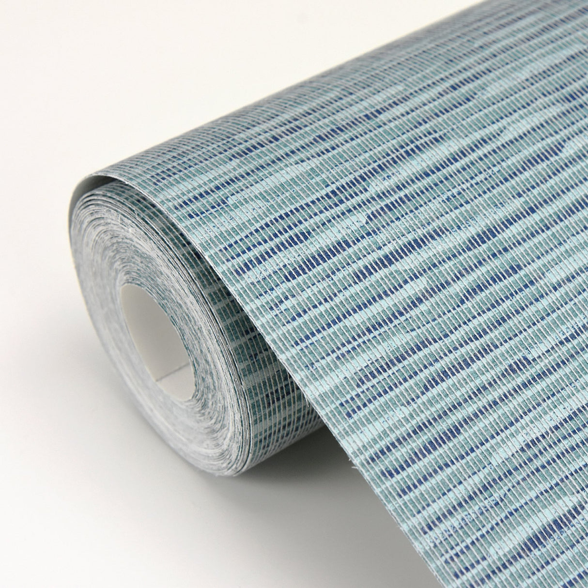 Pezula Teal Texture Stripe Wallpaper with Modern String Stripe Pattern - A-Street Prints 2949-60104