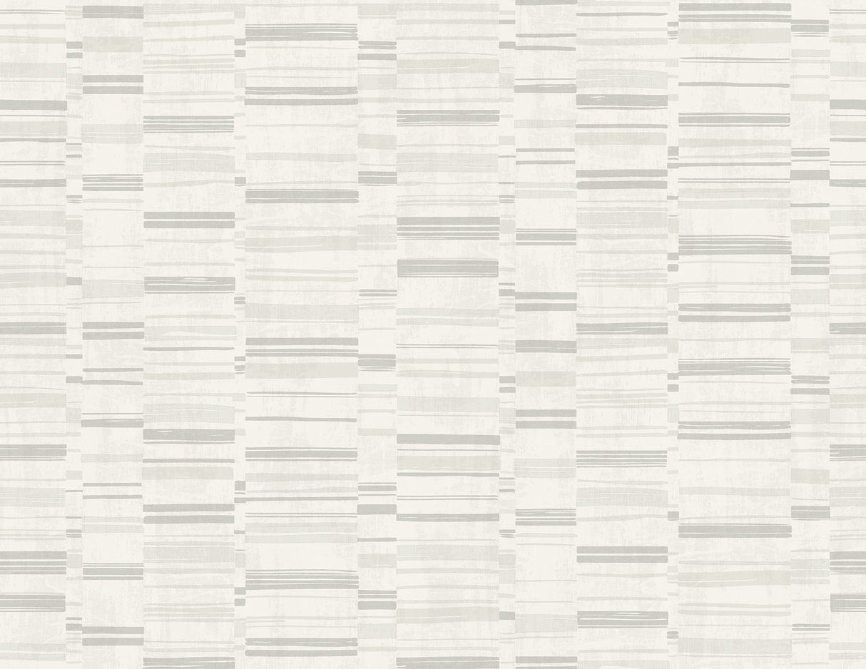 Fresnaye Light Grey Linen Stripe Wallpaper with Modern Stripes Pattern - A-Street Prints 2949-60806