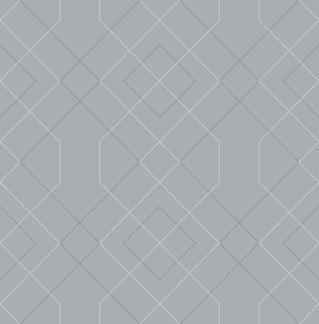 Ballard Pewter Geometric Wallpaper with Modern Abstract Geometrics - A-Street Prints 2964-25910