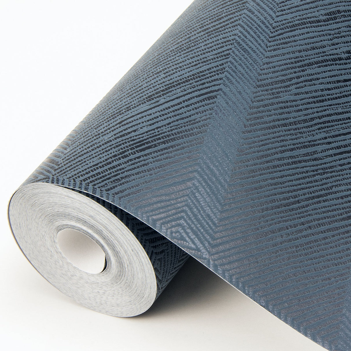 Aspen Indigo Chevron Wallpaper with Modern Textured Pattern - A-Street Prints 2964-25917