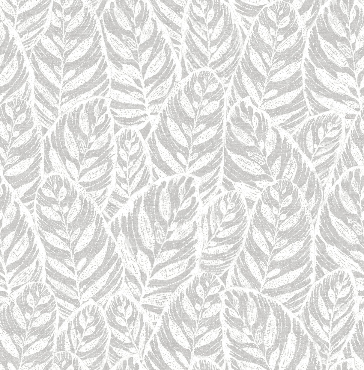 Del Mar Grey Botanical Wallpaper with Tropical Leaf Motif - A-Street Prints 2964-25925