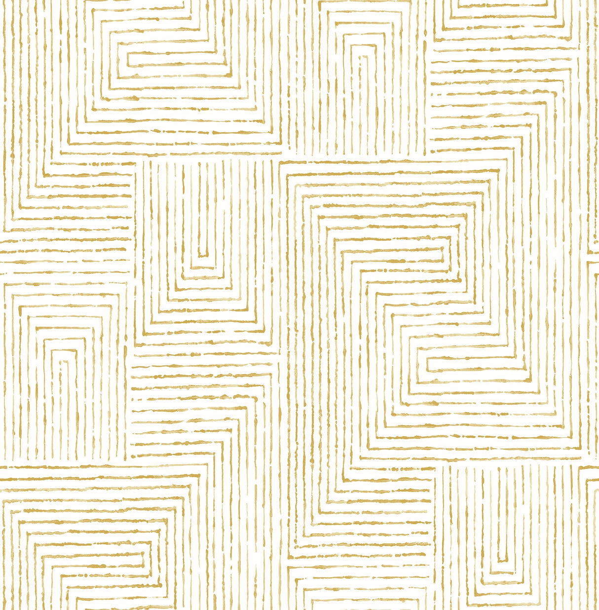 Merritt Honey Geometric Wallpaper with Modern Abstract Raised-Ink Pattern - A-Street Prints 2964-25957