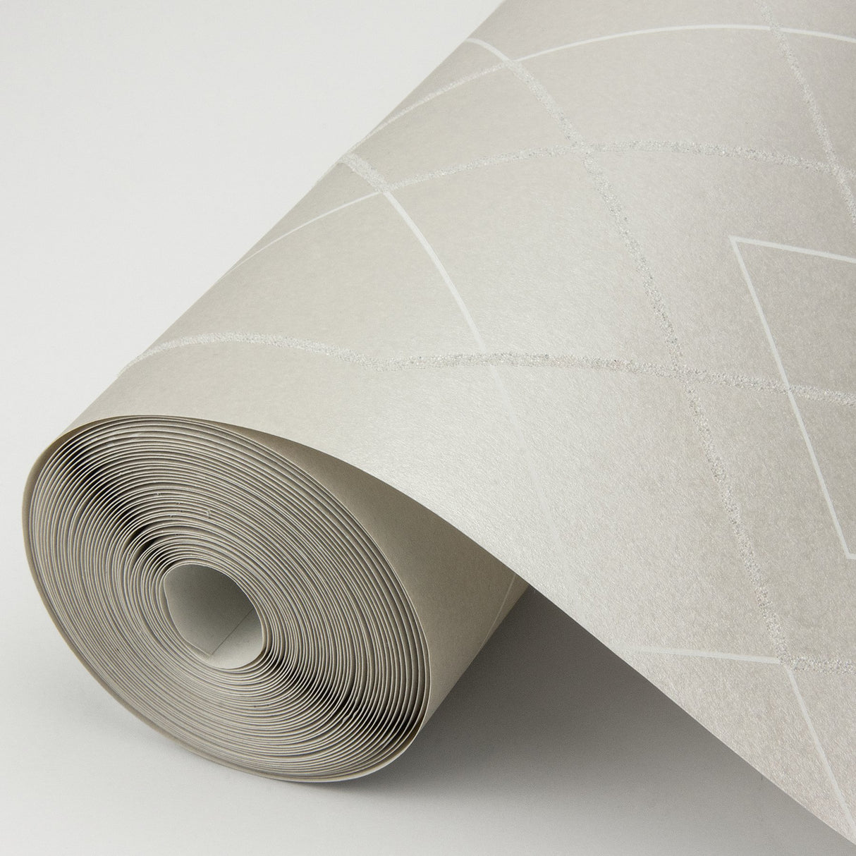 Ballard Silver Geometric Wallpaper with Beaded Glam Abstract Pattern - A-Street Prints 2964-87346