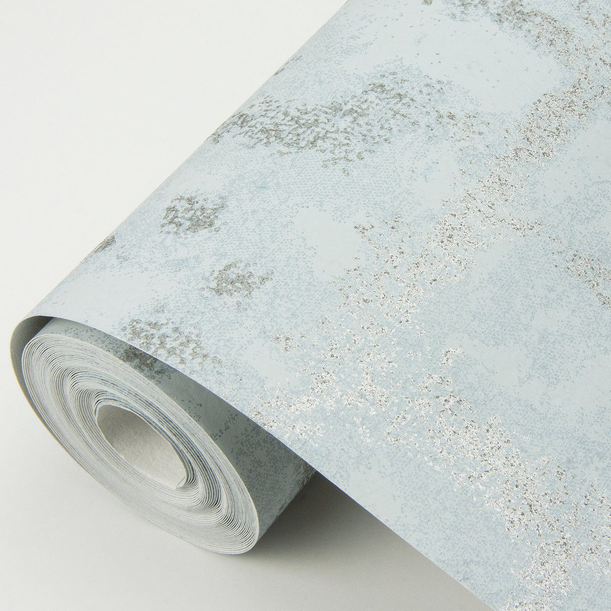 Shea Sky Blue Distressed Geometric Wallpaper with Metallic Modern Graphic Pattern - A-Street Prints 2964-87347
