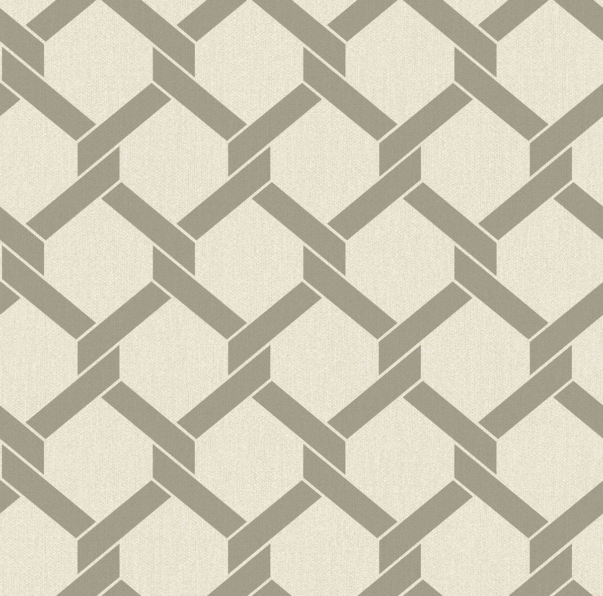 Payton Grey Hexagon Trellis Wallpaper with Raised Ink Textured Geometric Lattice - A-Street Prints 2971-86309