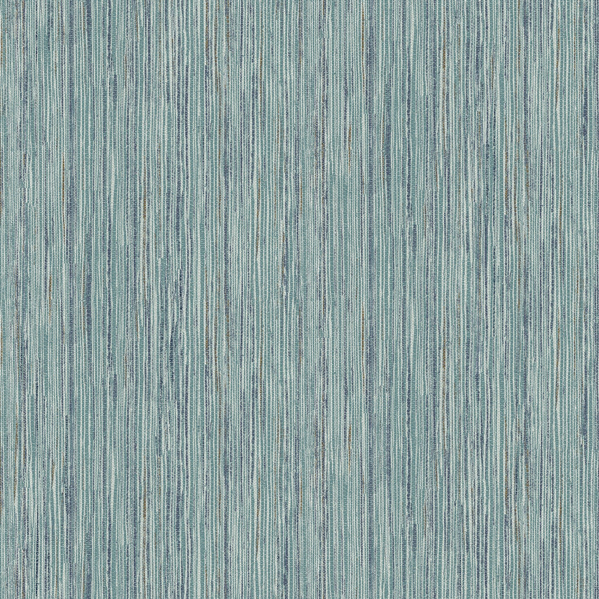 Justina Teal Faux Grasscloth Wallpaper with Metallic Raised Ink Texture - A-Street Prints 2971-86343